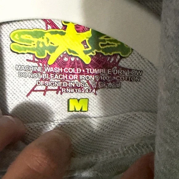 Grey Sp5der hoodie